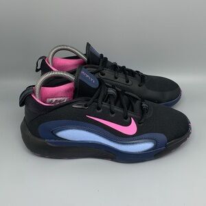 Nike IsoFly Black Midnight Navy Pink Basketball Shoes FN4384-003 Women's Sz 8‎